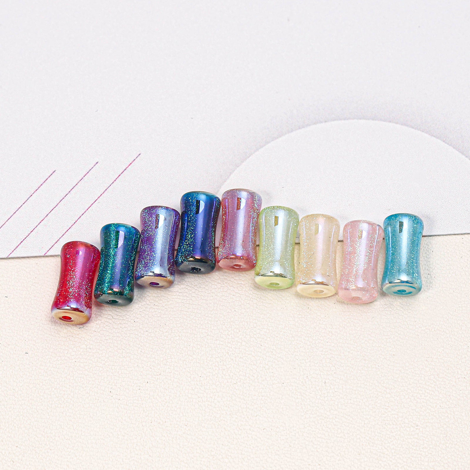 (50pcs)Mermaid Bamboo Tube Beads