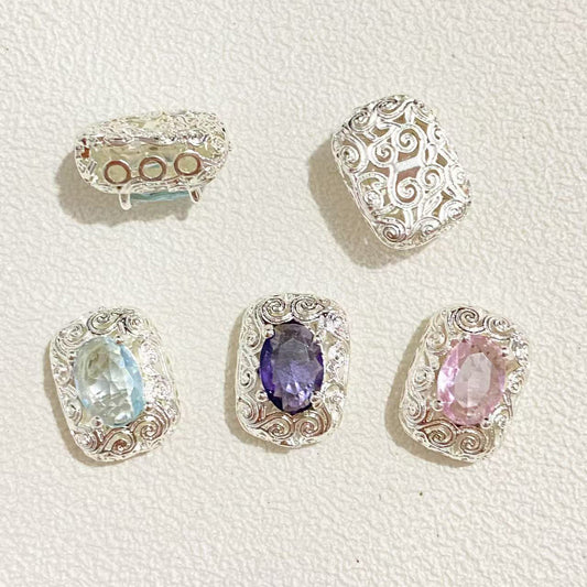 CZs Rectangle Spacer-2