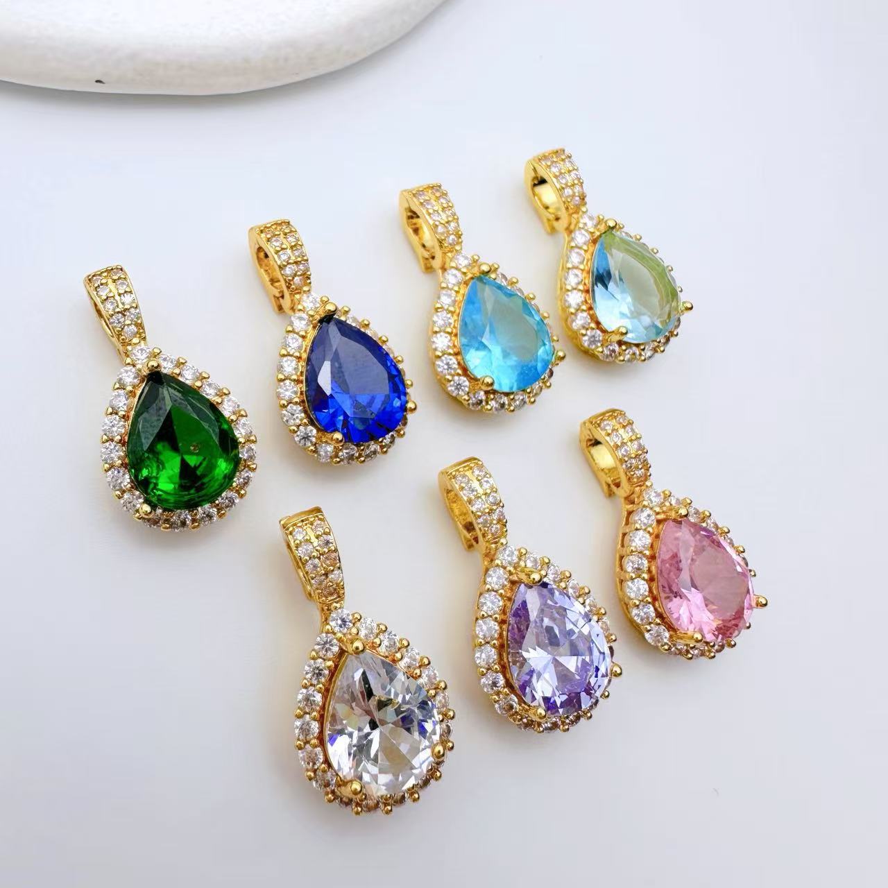 Teardrop Pendent Connection Closure/Clasp