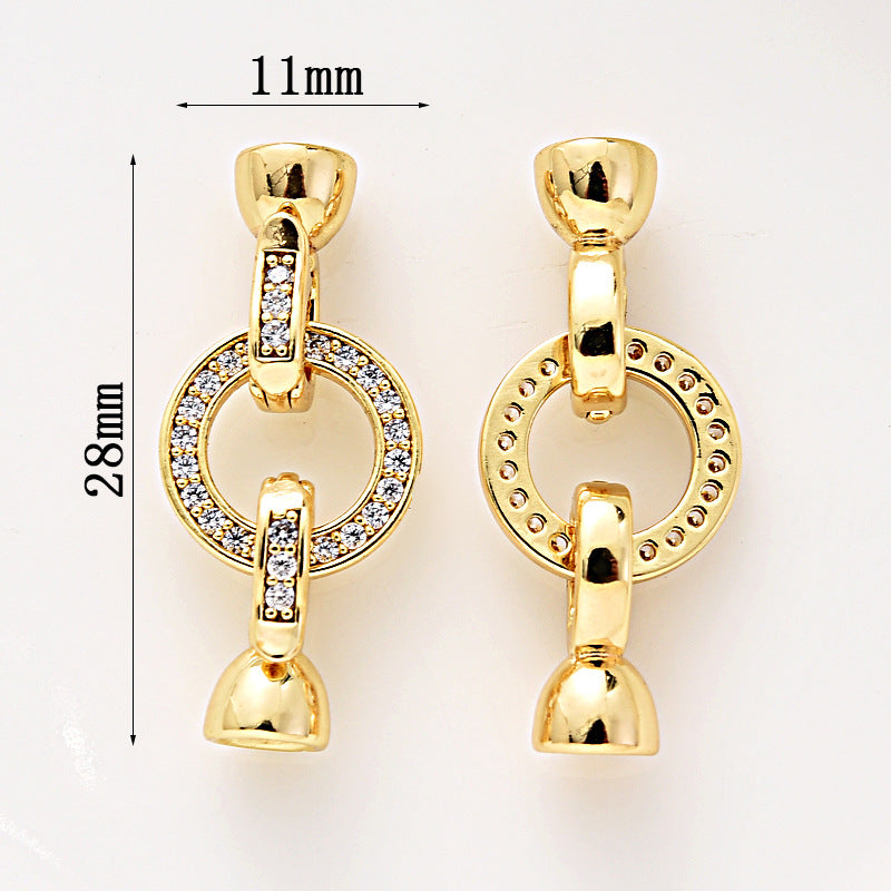 Paved CZs Clasp Set - 2pcs