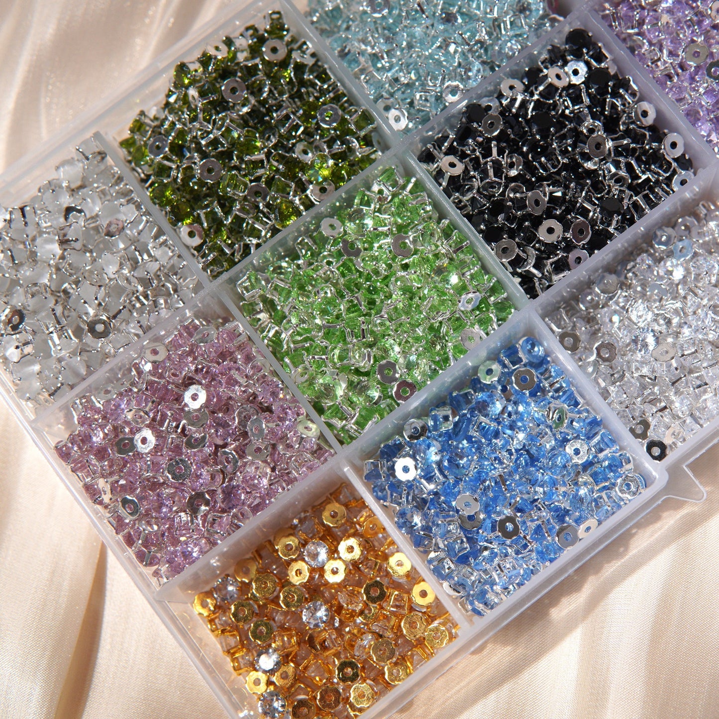 (100pcs) 3mm 4-prong Round Prong-set Zircons