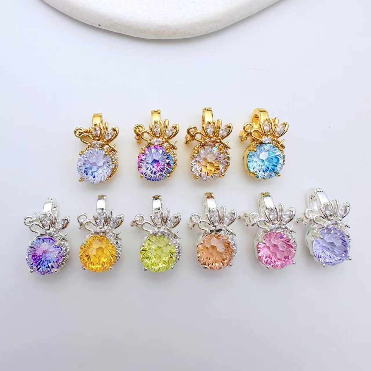 Floral Pendent Connection Closure/Clasp