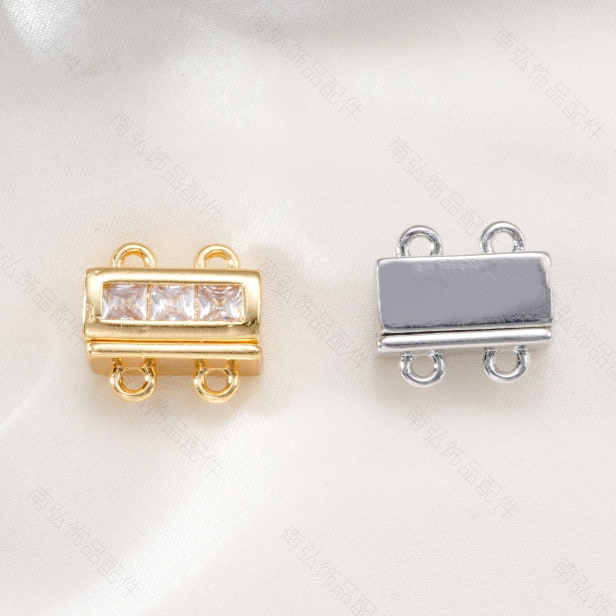 Magnetic Double Row Jewelry Connectors