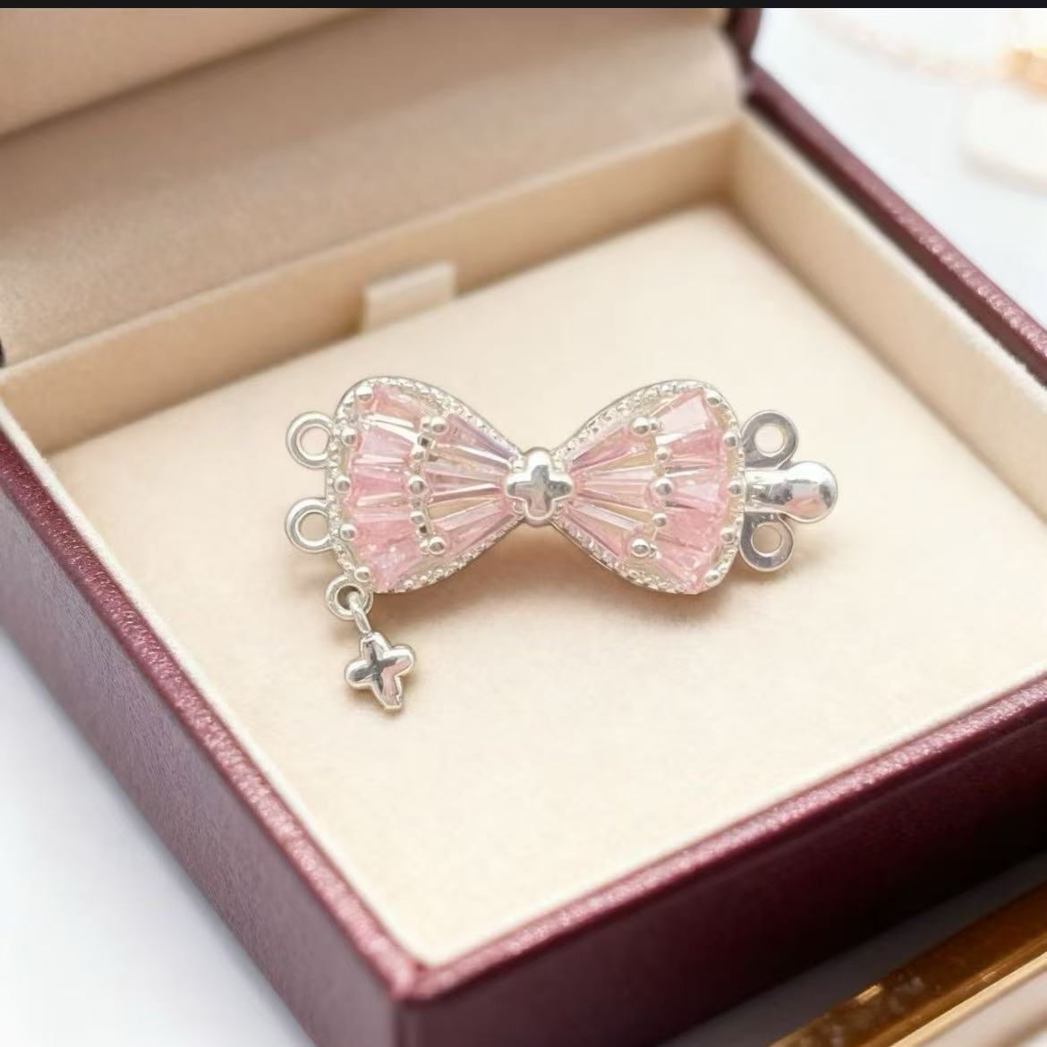 Bow Toggle Clasp for Double Strand Necklace