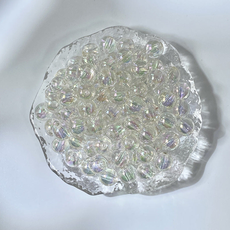 (50pcs)10MM Gilded Acylic Resin Beads