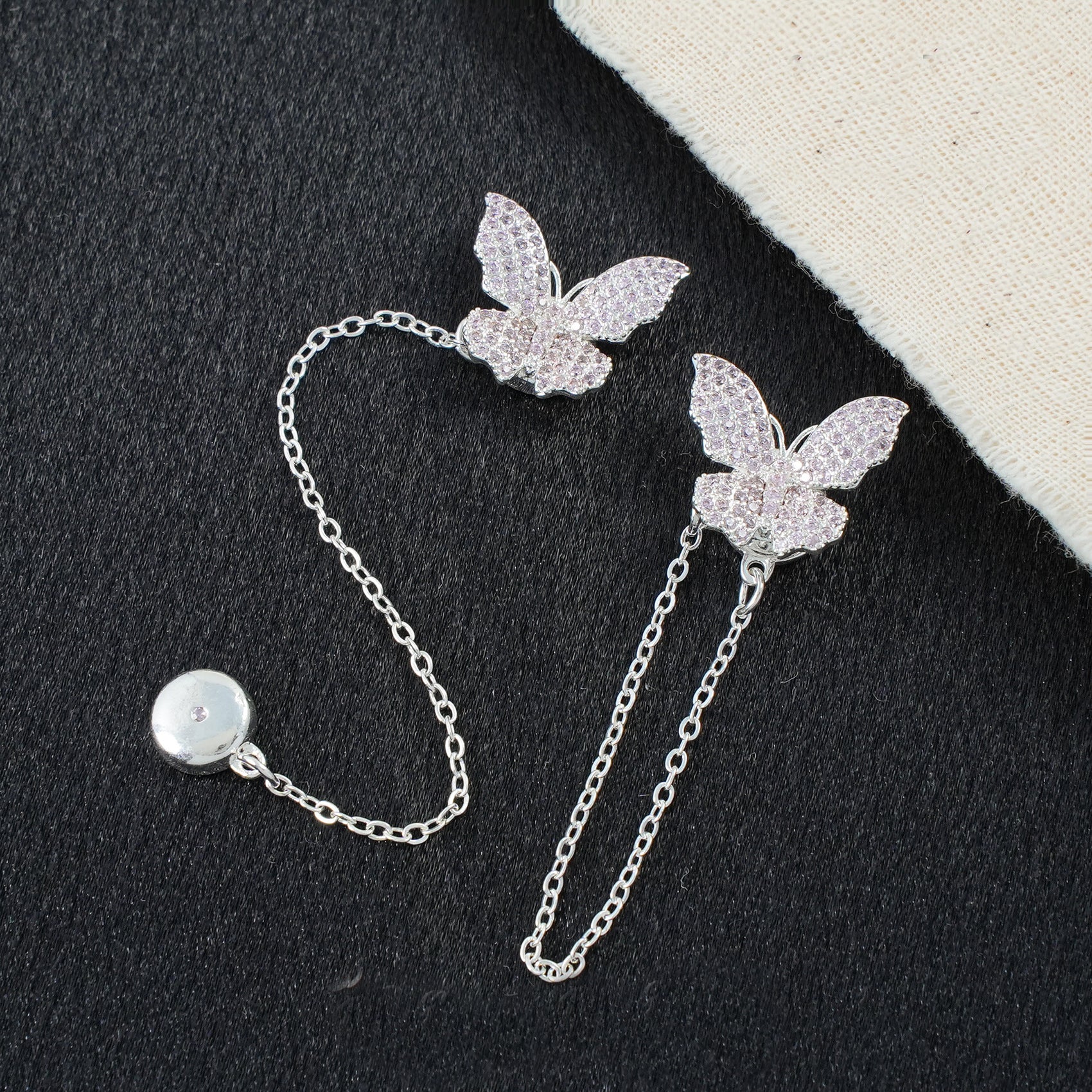 Butterfly Magnetic Clasp Set with Extension Chain