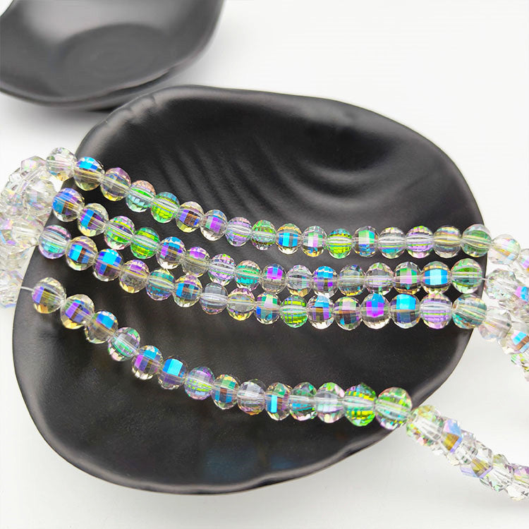Premium 8MM Oval Round Crystal Beads