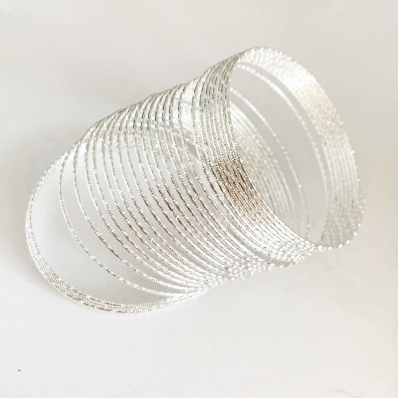 30pcs Textured Plated Circle Connector Hoops For Car Charm DIY