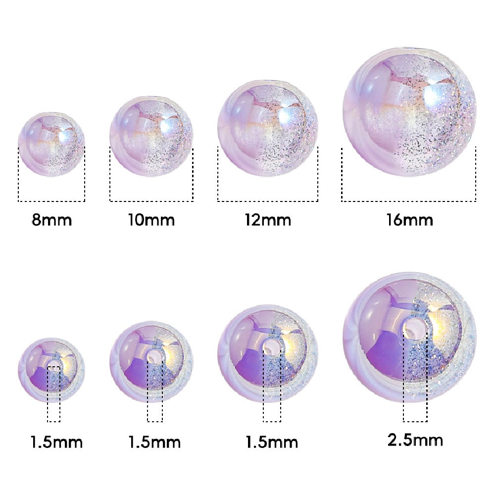 خرز دائري - سلسلة Galaxy Splatter 