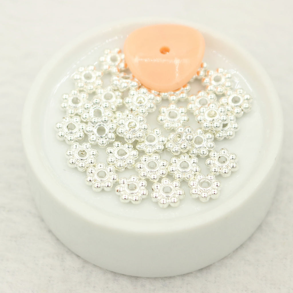 100pcs Gold-Plated Copper Flower Bead Cap / Spacer Bead