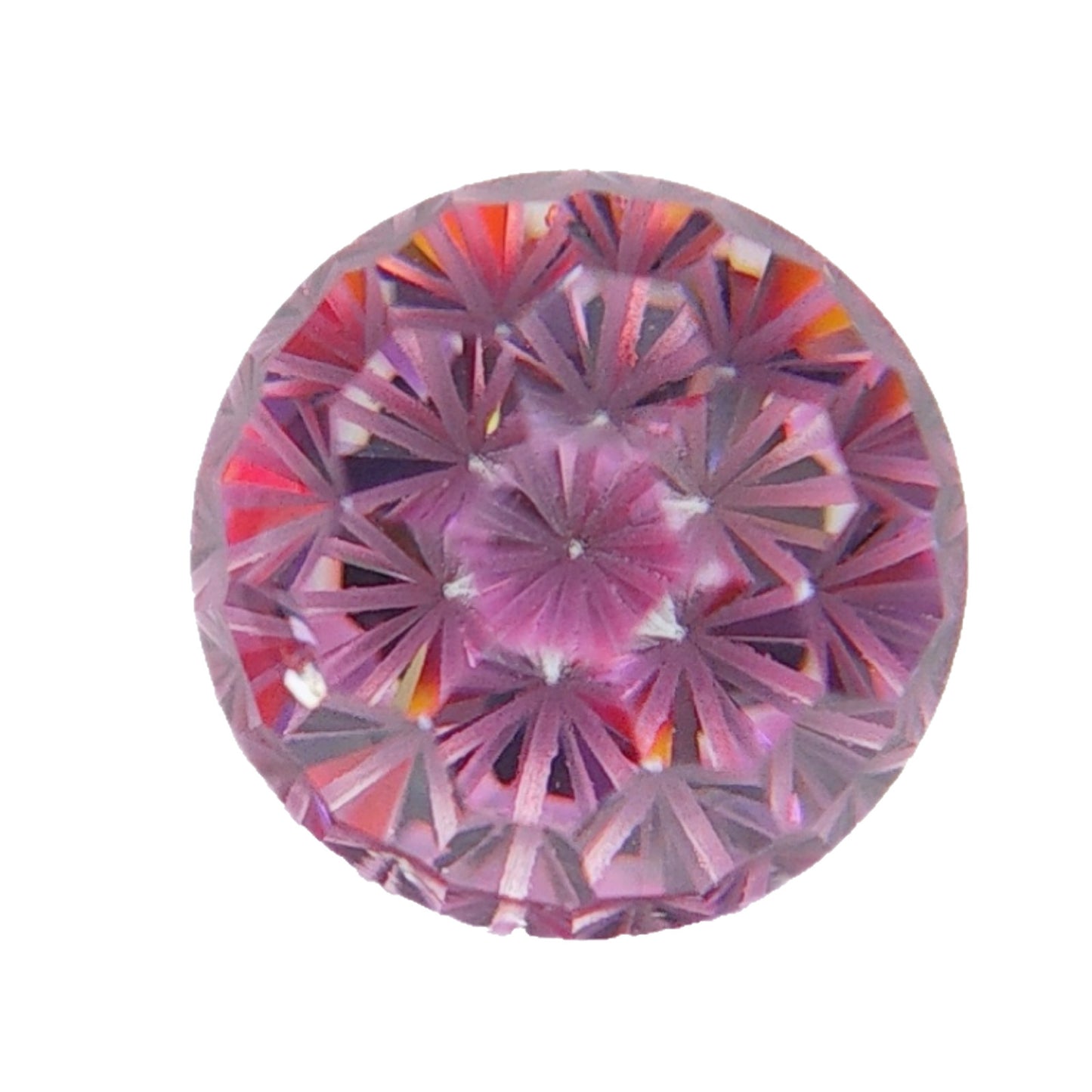 5A 4mm Round Flame Cut Loose CZ Stone - 2pcs