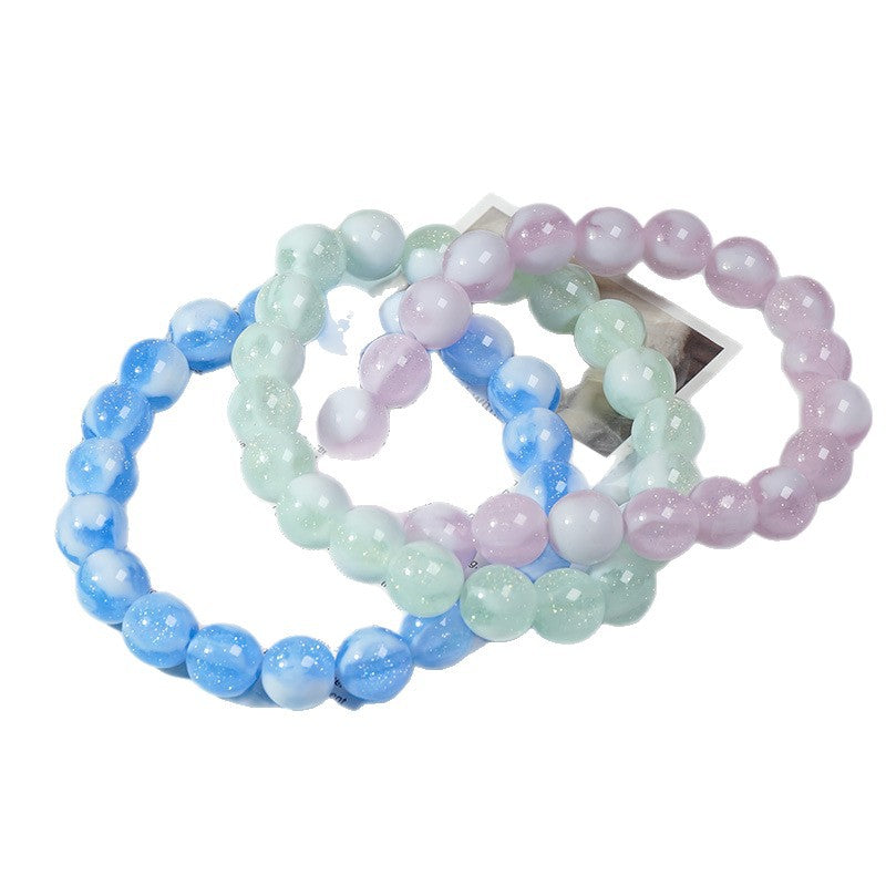 (50pcs)10mm Resin Round Beads - Sugary Glutinous Series