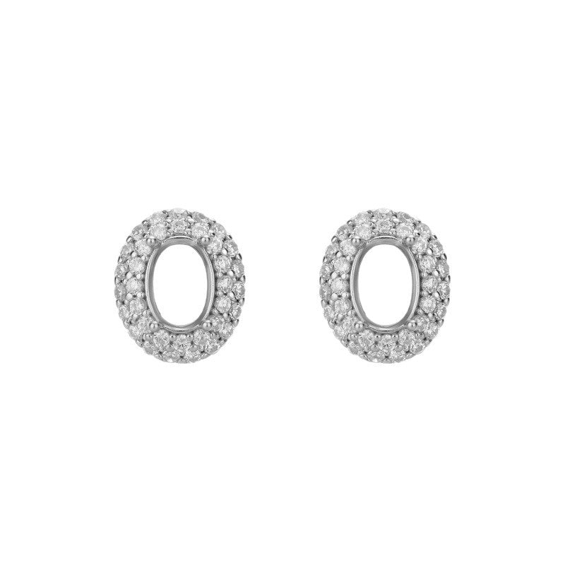 S925 Sterling Silver Ring Mount, Brushed Finish, Handmade DIY Setting for 4mm Round Stone