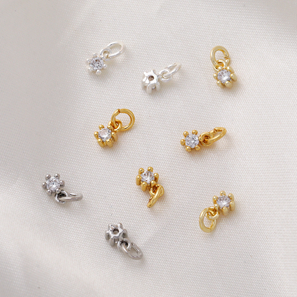 10pcs Flower Bud Small Dangle Charm Pendant