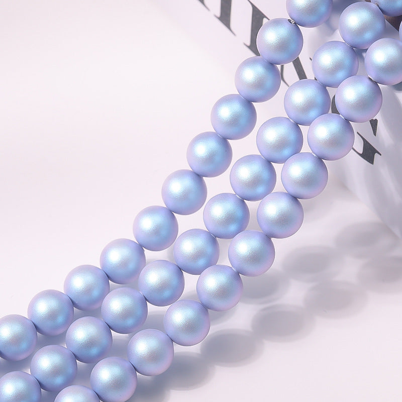 Matte Frosted Round Pearls - Chameleon Series