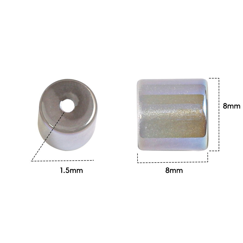 Mermaid Cylinder Tube Beads