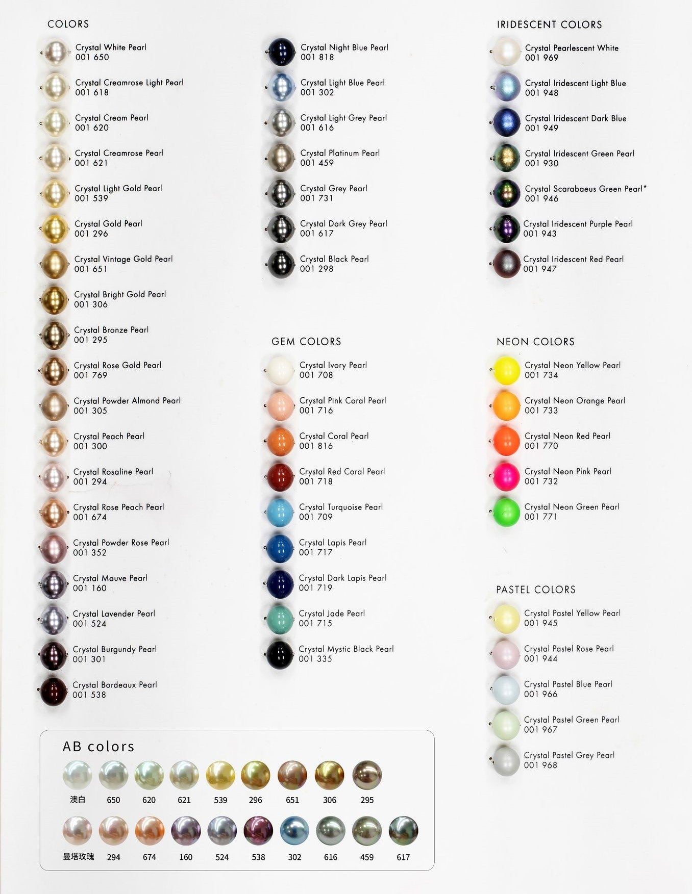 Iridescent Crystal Round Pearls, Full-Drilled Beads, 2-16mm