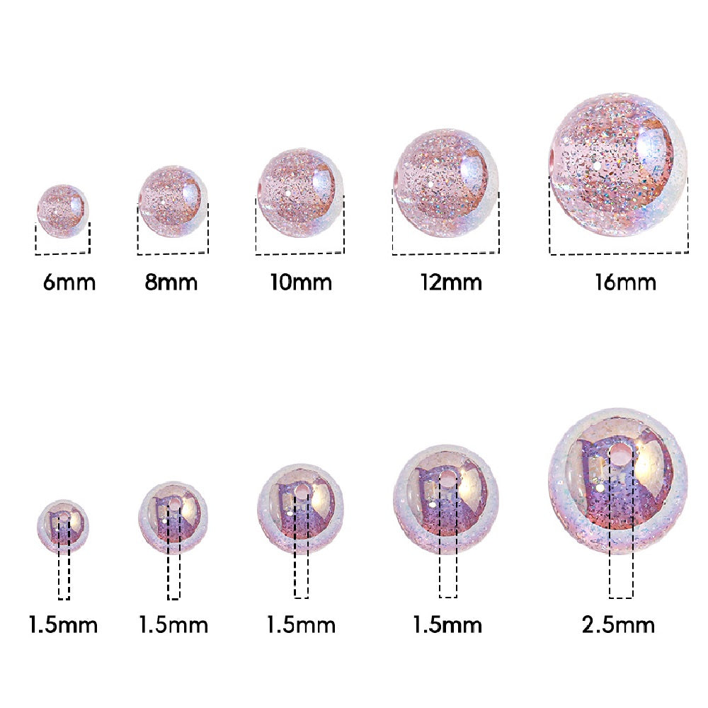 خرز دائري - سلسلة الليزر الهولوغرافي 