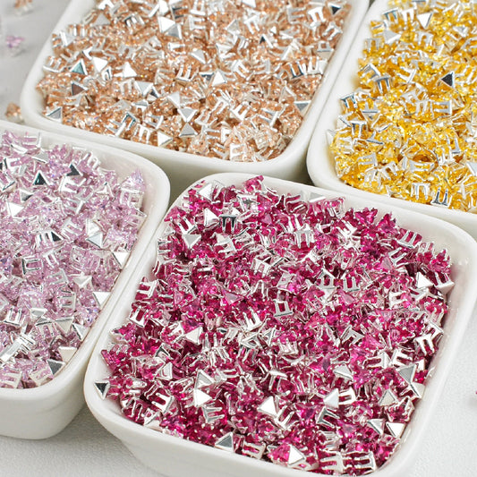 5mm Triangle Zircon Beads