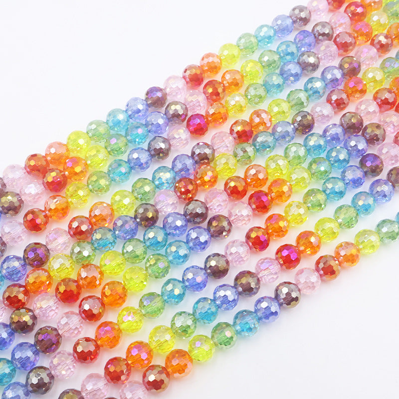Premium 10MM Disco Round Beads - Rainbow Series
