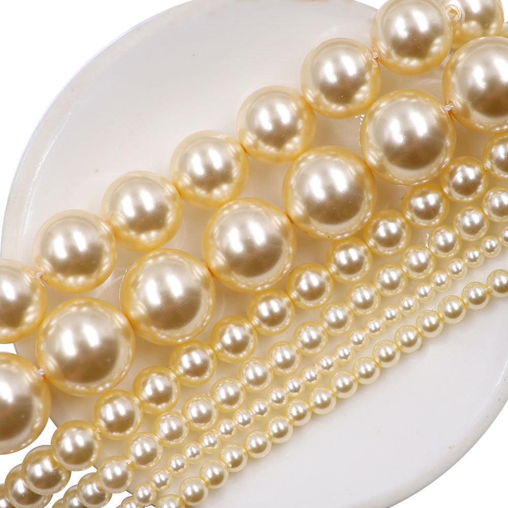 40cm Crystal Round Pearls, Full-Drilled Beads, 2-14mm, Swarovski Color