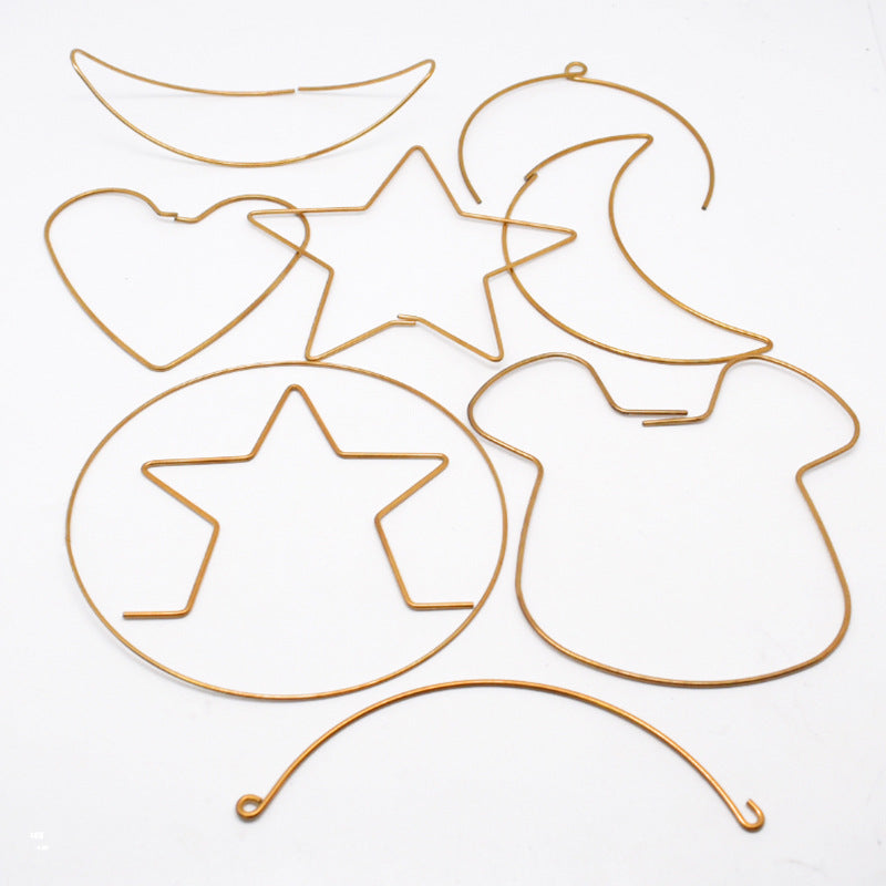 10pcs Brass Circle Connector Hoops