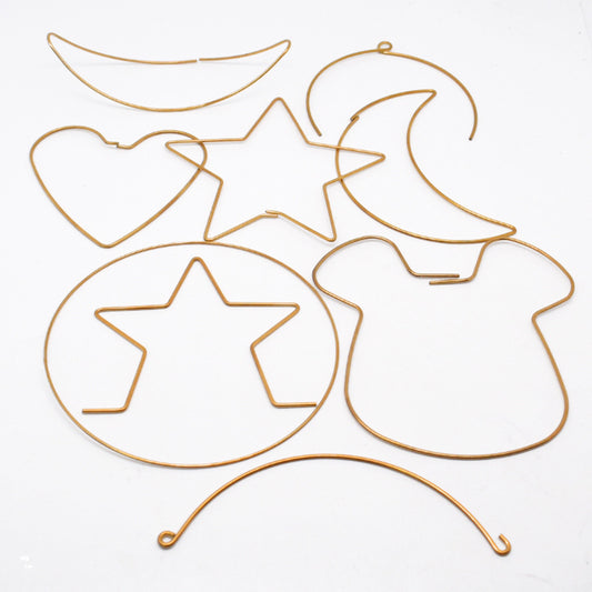 10pcs Brass Circle Connector Hoops