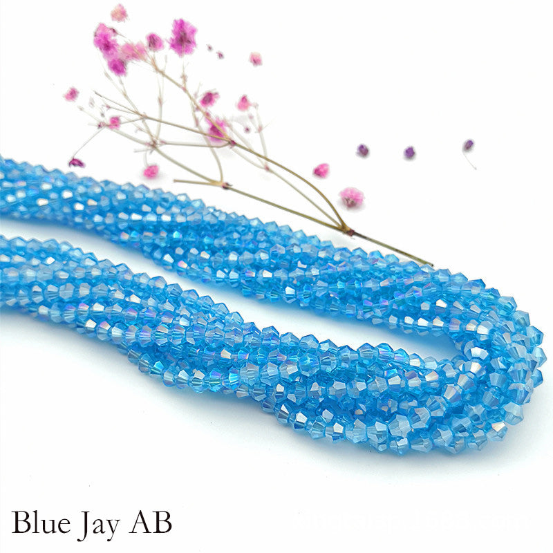 10 Strands 5/6/8mm Bicone Crystal Beads