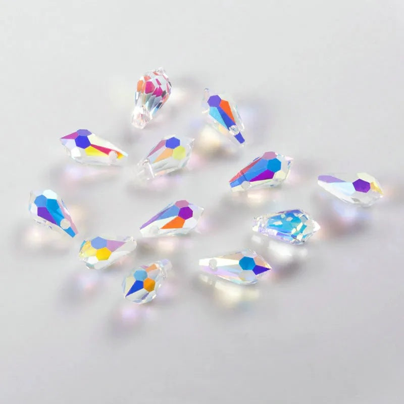 Premium 13MM Teardrop Crystal AB Faceted Beads