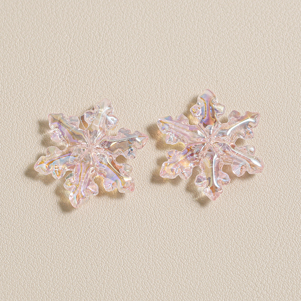 Transparent Snowflake Beads