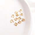 100pcs 4.5mm Plated Brass Wire Guardians, U Shape Thread Protectors