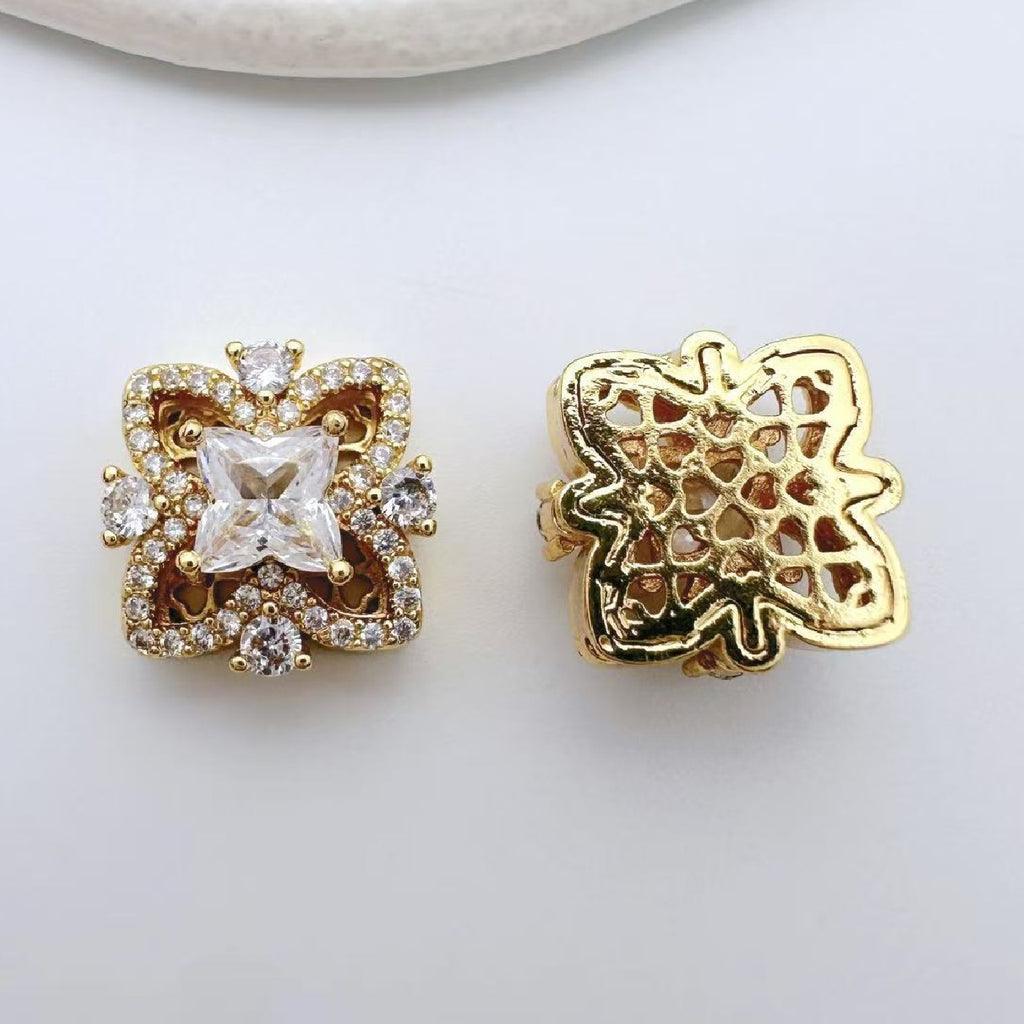 16.5*14mm Square Zircon Spacer
