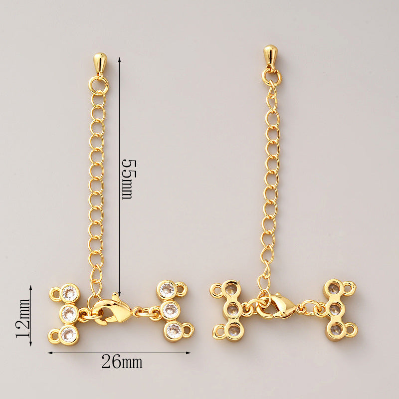 CZs Clasp Set with extended chain