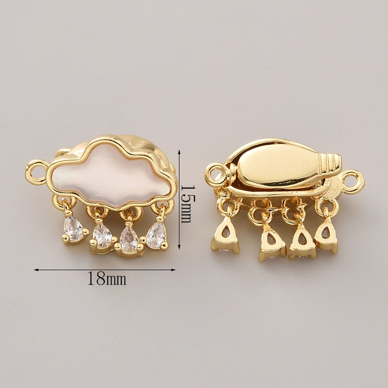 Auspicious Clouds Clasp Set - 2pcs