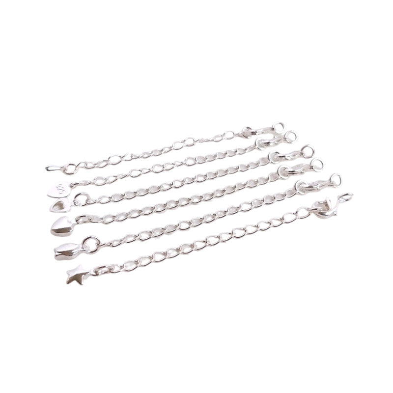 Lobster Clasp with Extended Chain-5pcs