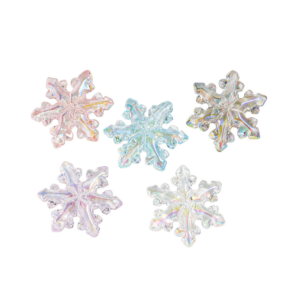 Transparent Snowflake Beads