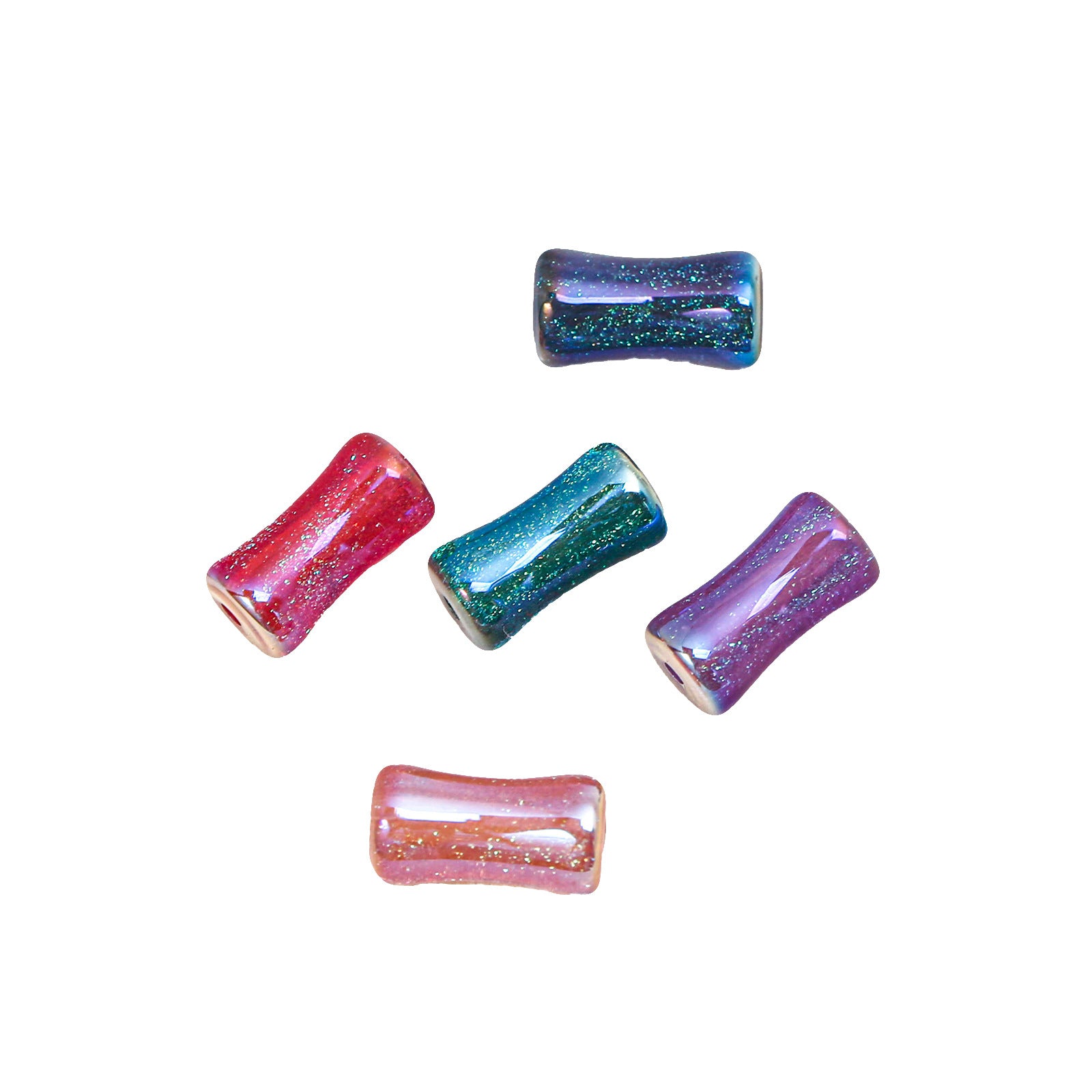 (50pcs)Mermaid Bamboo Tube Beads