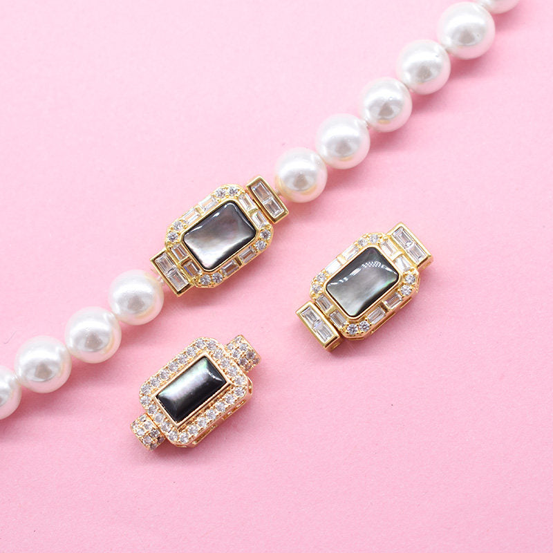Fat Bell Sqaure Zircon Closure Set