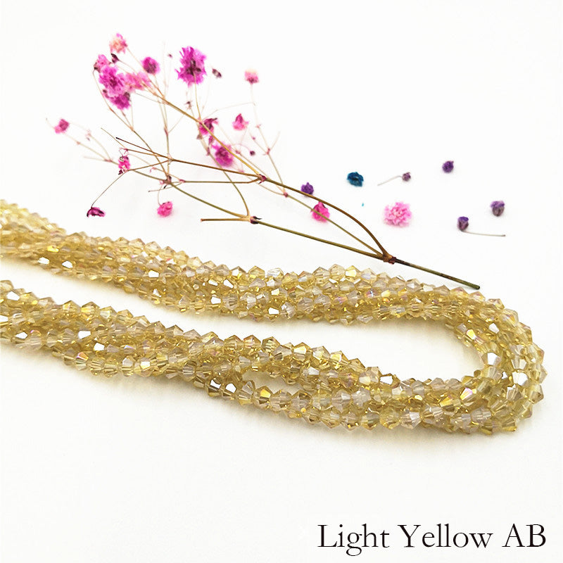 10 Strands 2/3/4mm Bicone Crystal Beads