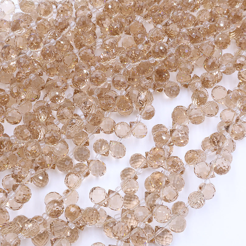 Premium 8MM Teardrop Faceted Beads - Yellow Family