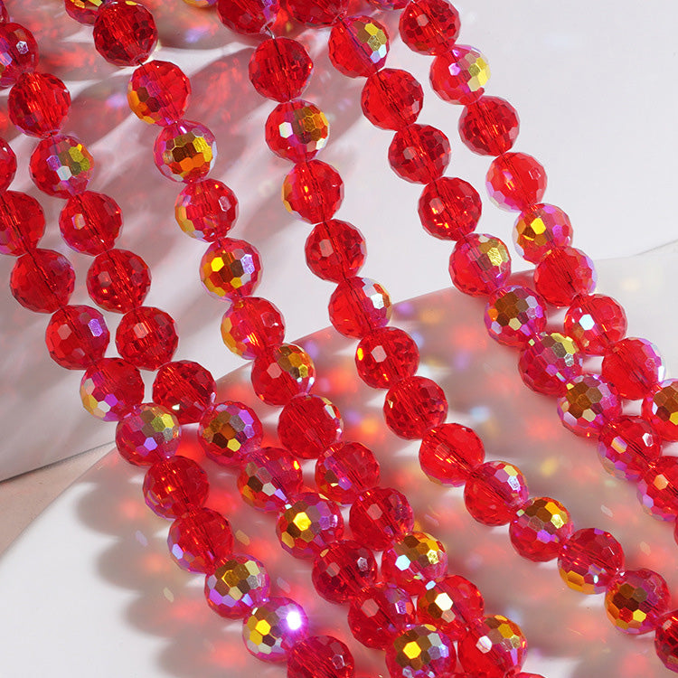 Premium 8MM Disco Beads - Green & Red Family