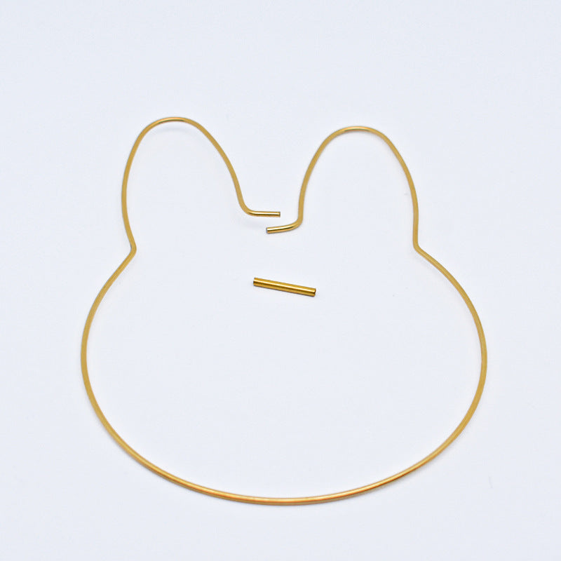 10pcs Brass Circle Connector Hoops