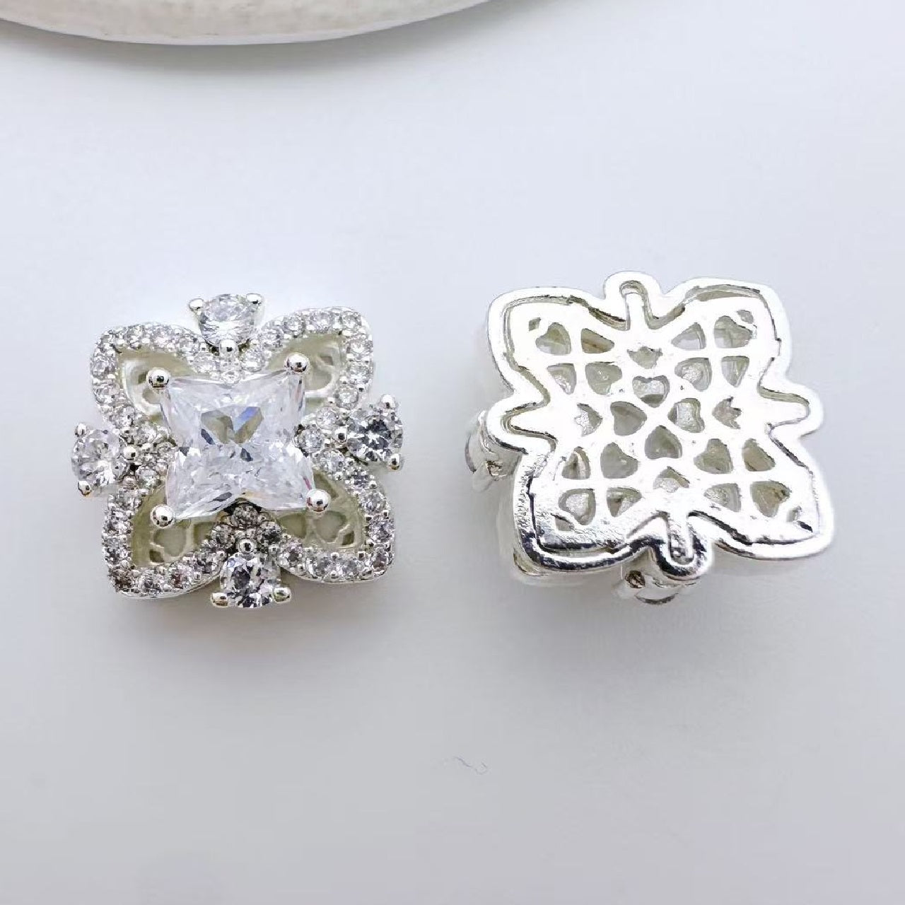 16.5*14mm Square Zircon Spacer