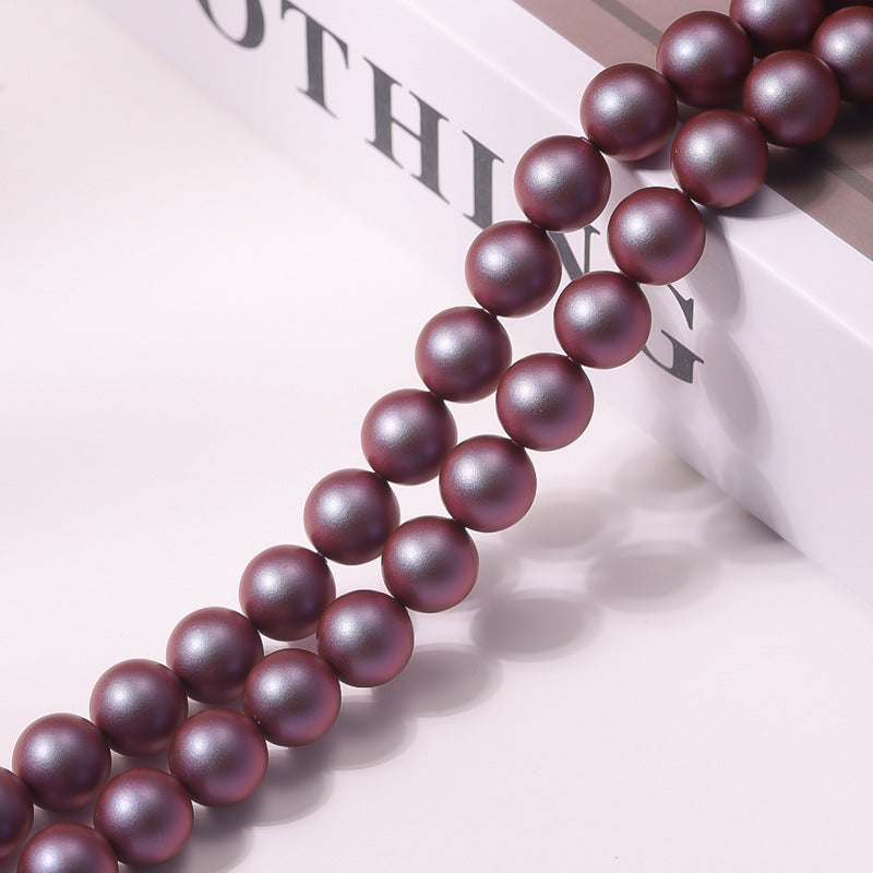 Matte Frosted Round Pearls - Chameleon Series
