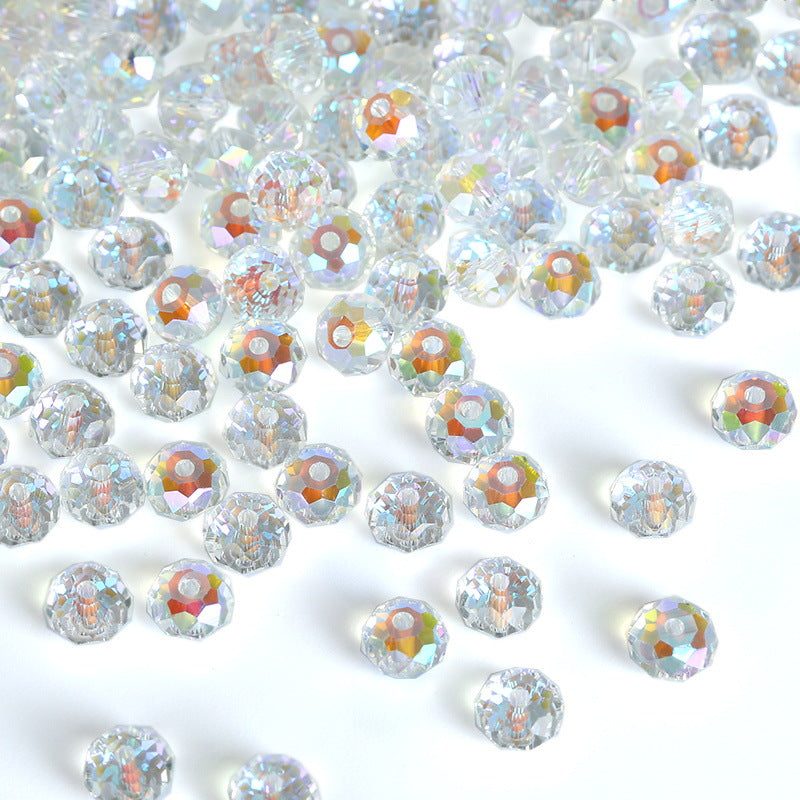 Premium 4/6/8mm Rondelles Crystal Beads-Plated Crest Collection