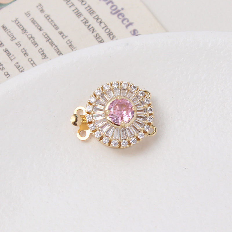 Camellia & Round Double Row Closure