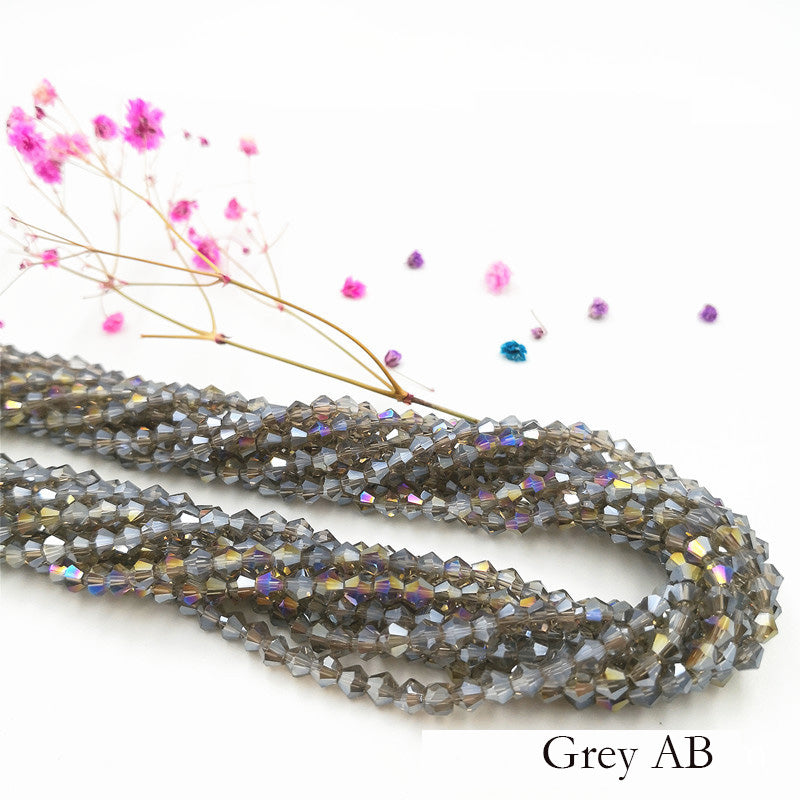 10 Strands 2/3/4mm Bicone Crystal Beads