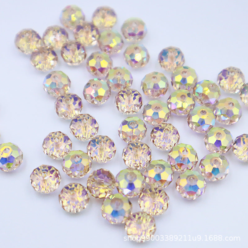 Premium 4/6/8mm Rondelles Crystal Beads-Plated Crest Collection