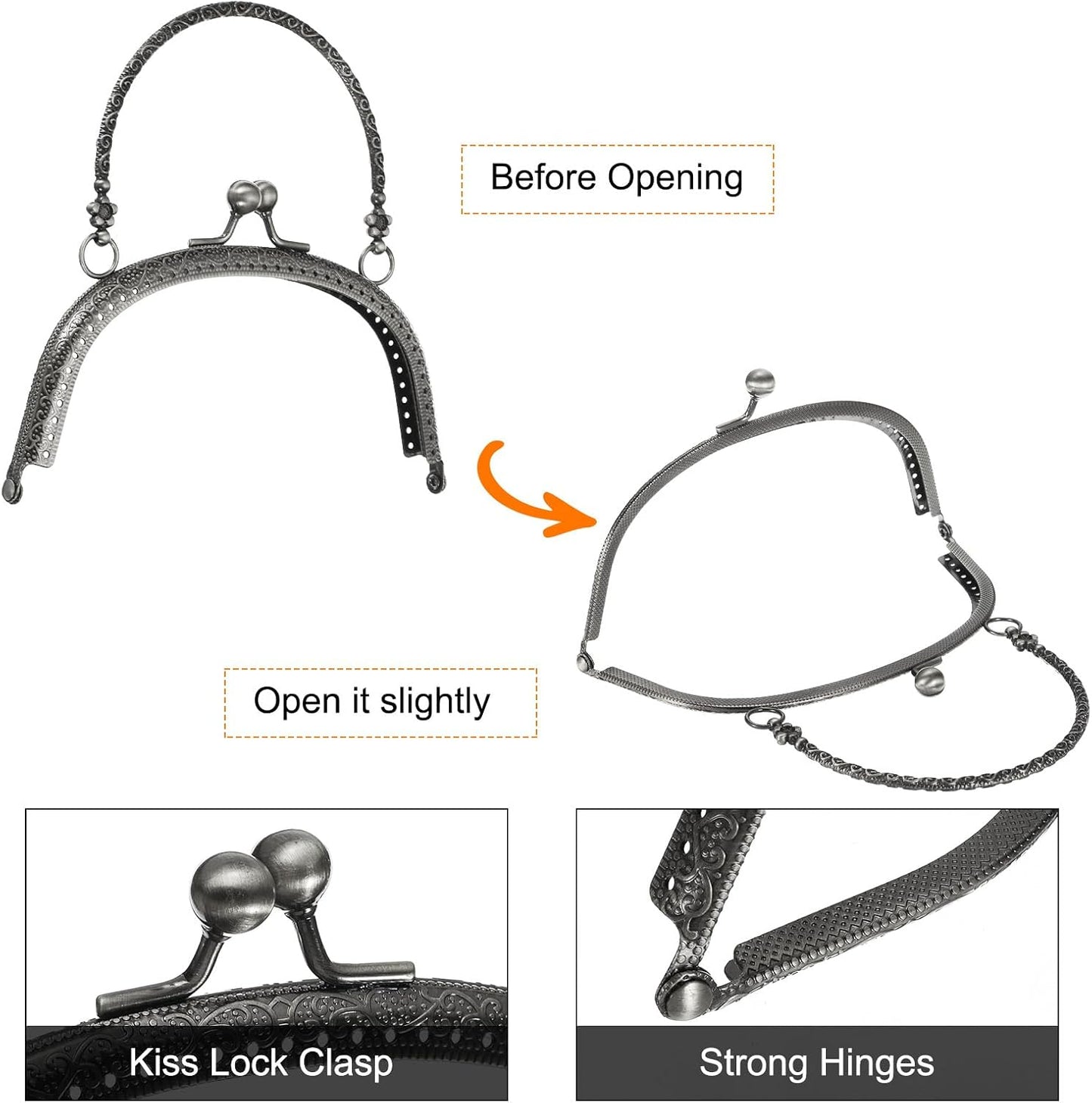 Cierre con broche de presión de 16,5 cm