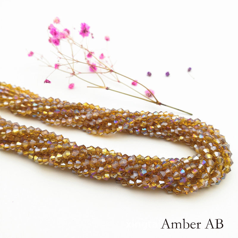 10 Strands 5/6/8mm Bicone Crystal Beads